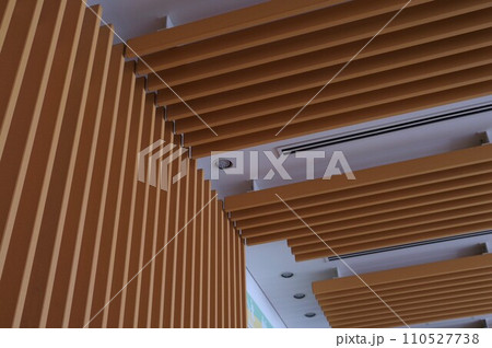 装飾的天井壁面壁空間デザインアルミ片流れルーパー建設 装飾的天井壁面壁空間デザインアルミ片流れルーパー建設 110527738