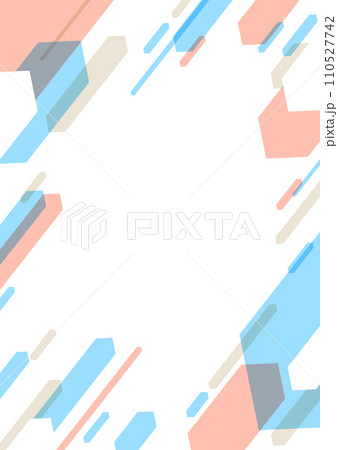 ブルーとピンクの幾何学パターンの背景素材材 ブルーとピンクの幾何学パターンの背景素材材 110527742