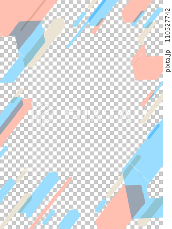 ブルーとピンクの幾何学パターンの背景素材材 ブルーとピンクの幾何学パターンの背景素材材 110527742