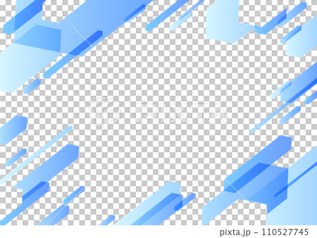 blue geometric pattern background material 110527745