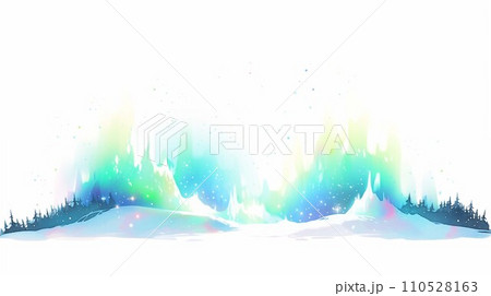 オーロラ背景 110528163