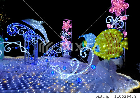 海のイルミネーション 110529438
