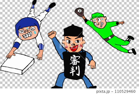High school baseball players playing passionately at Koshien 110529460