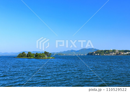 【島根県】嫁ヶ島の残照（宍道湖十景） 110529522