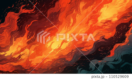 漫画 マンガ 炎 110529609