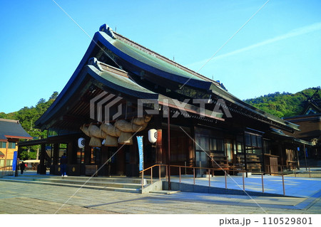 【島根県】晴天下の出雲大社　御本殿 110529801