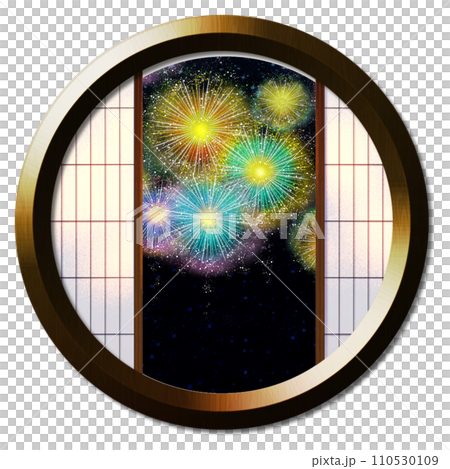 Fireworks visible from the round window 1 110530109