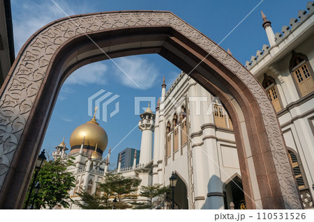 Gate of Sultan Mosque Masjid in Kampong Glam, Bugis, Singapore 110531526