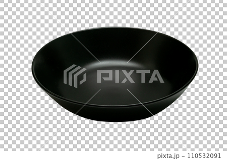 black bowl isolated 110532091