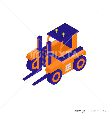 Isometric forklift 110536235