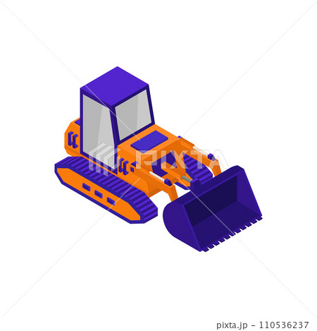 Isometric excavator 110536237