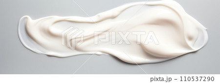White cream sample on a light background White cream sample on a light background 110537290