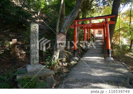 秋の上賀茂神社 二葉姫稲荷神社参道入口 京都市北区 秋の上賀茂神社 二葉姫稲荷神社参道入口 京都市北区 110539749