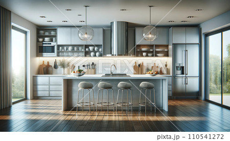 モダンなキッチンの内装 110541272