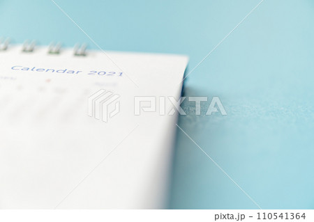 2021 calendar page on blue background business planning appointment meeting concept 110541364