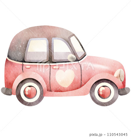 Vintage car watercolor 110543045
