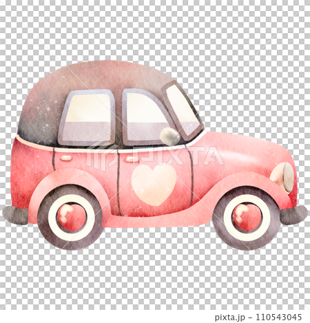 Vintage car watercolor 110543045