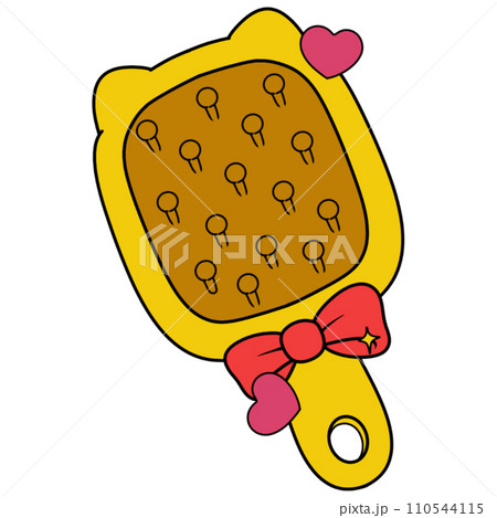 The illustration of a hair brush  110544115