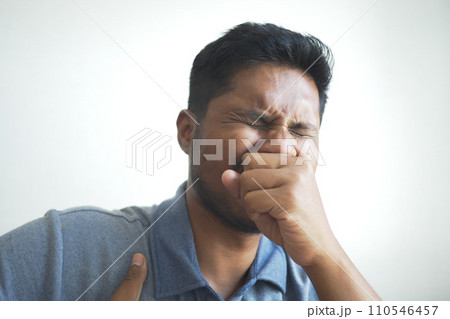 Sick man got flu allergy sneezing and blowing nose Sick man got flu allergy sneezing and blowing nose 110546457