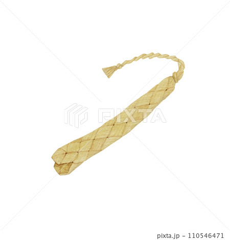 アダン葉細工　日本の郷土玩具　民芸品　伝統工芸　水彩 イラスト 110546471