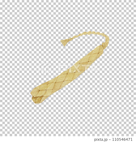 アダン葉細工　日本の郷土玩具　民芸品　伝統工芸　水彩 イラスト 110546471