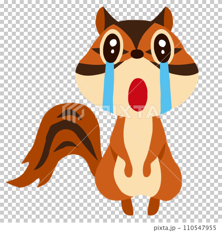Hand-drawn cute chipmunk characters 10 (crying pose) Hand-drawn cute chipmunk characters 10 (crying pose) 110547955