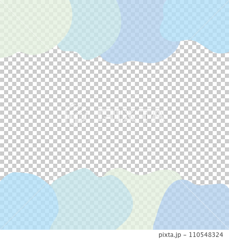A frame set made by layering loose and fluid shapes. 110548324