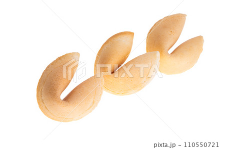 fortune cookie isolated fortune cookie isolated 110550721