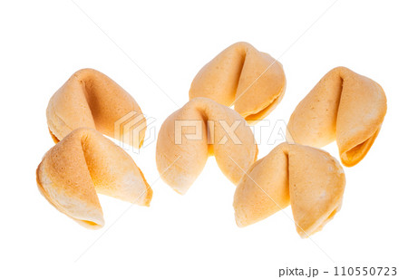 fortune cookie isolated fortune cookie isolated 110550723