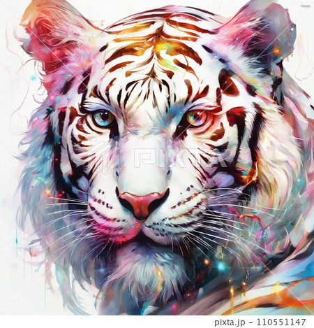 デジタルアート 白虎のイラスト素材 [110551147] - PIXTA