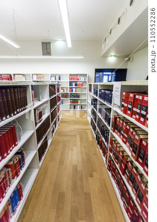 National and University Library of books in Strasbourg, France 110552286