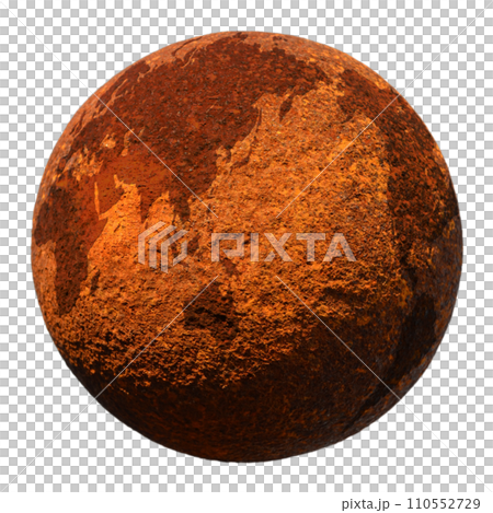 A rusty iron ball that looks like a crisis for the earth A rusty iron ball that looks like a crisis for the earth 110552729