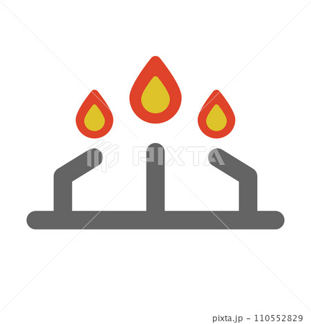 ガスコンロ・火 110552829