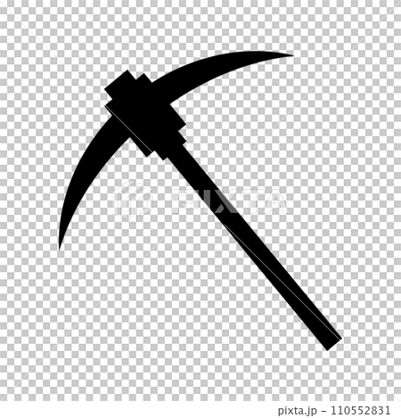 pickaxe silhouette 110552831