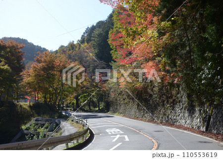 高雄 周山街道の紅葉 京都市右京区梅ヶ畑 高雄 周山街道の紅葉 京都市右京区梅ヶ畑 110553619