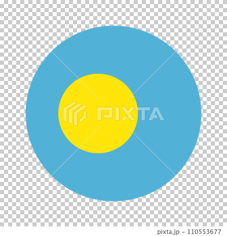 パラオ国旗 丸 110553677