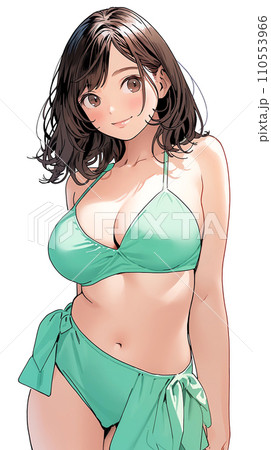 漫画 マンガ 水着 110553966