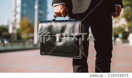 Metropolitan Success: Businessman in the Business Center 110554075