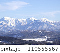 雪化粧の越後三山 110555567