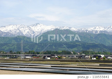 富山県下新川郡入善町_入善PA上り付近からの風景7_2023_4月 富山県下新川郡入善町_入善PA上り付近からの風景7_2023_4月 110555641