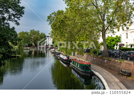 Little Venice In North Paddington With House Boats And Canals In London, United Kingdom 110555824