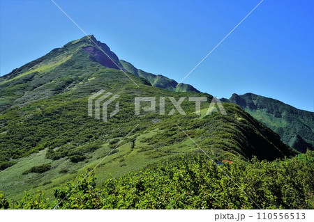 利尻山頂への登山道稜線 利尻山頂への登山道稜線 110556513