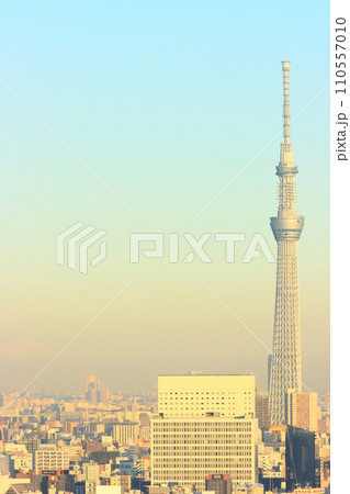 東京都墨田区、東京スカイツリーとその周辺の風景 110557010