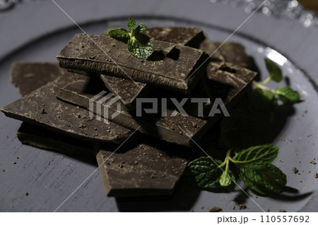 チョコレート ミント バレンタインデー チョコレート ミント バレンタインデー 110557692