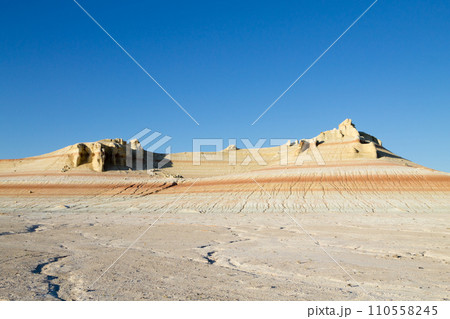 Mangystau desert landmark, Kyzylkup area. 110558245