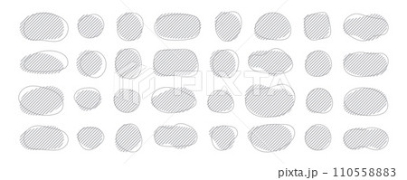 ストライプのシェイプのフレーム 液体の抽象的なゆるいフレーム ベクター 黒 グレー ストライプのシェイプのフレーム 液体の抽象的なゆるいフレーム ベクター 黒 グレー 110558883