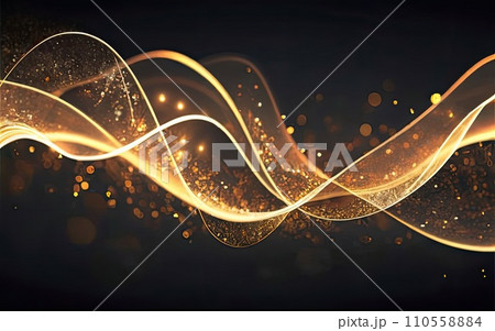 Luxury abstract gold yellow background with glitter light  110558884