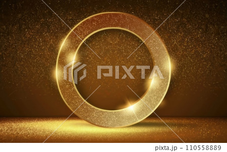 Luxury abstract gold yellow background with glitter light  110558889