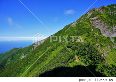 利尻山沓形コースの斜面 利尻山沓形コースの斜面 110559169