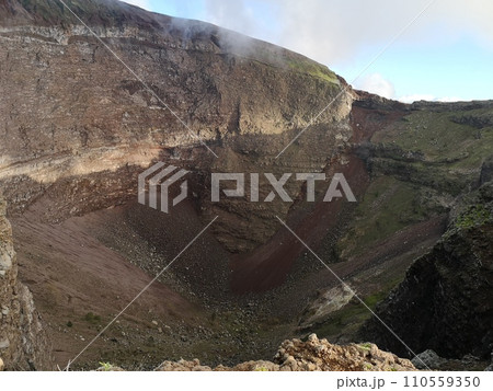 Crater of volcano Vesuvius, Italy, Europe. 110559350